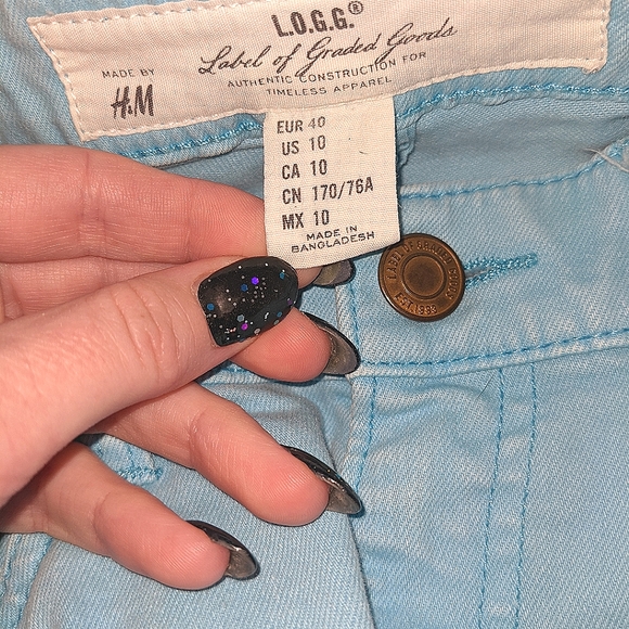 Last chance! H&M Womens Straight Leg Blue Jeans Size 10 - Picture 7 of 13